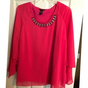 Catherine’s pink shine top. Size 18/20 NWOT